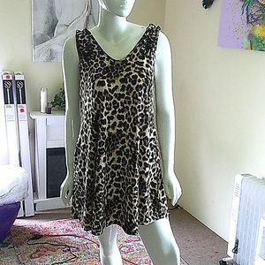Leopard skin print summer drèss